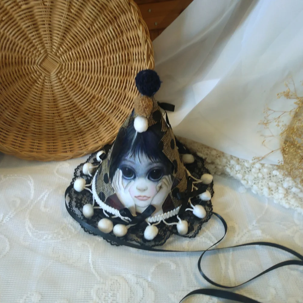 Unique Black and White Party Hat